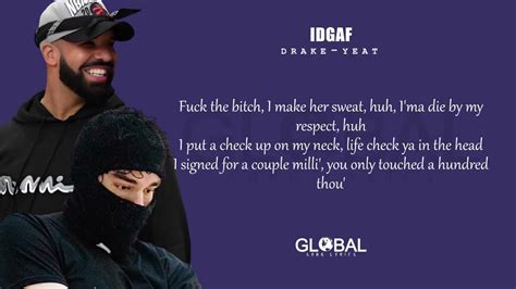 idgaf drake lyrics